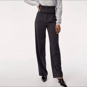 Babaton Jermaine pants, black, tall length, size 8